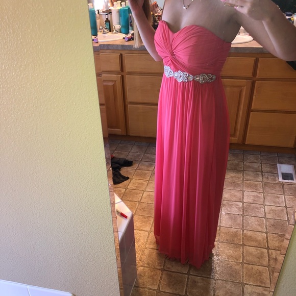 Pink Strapless Dress - Picture 1 of 2